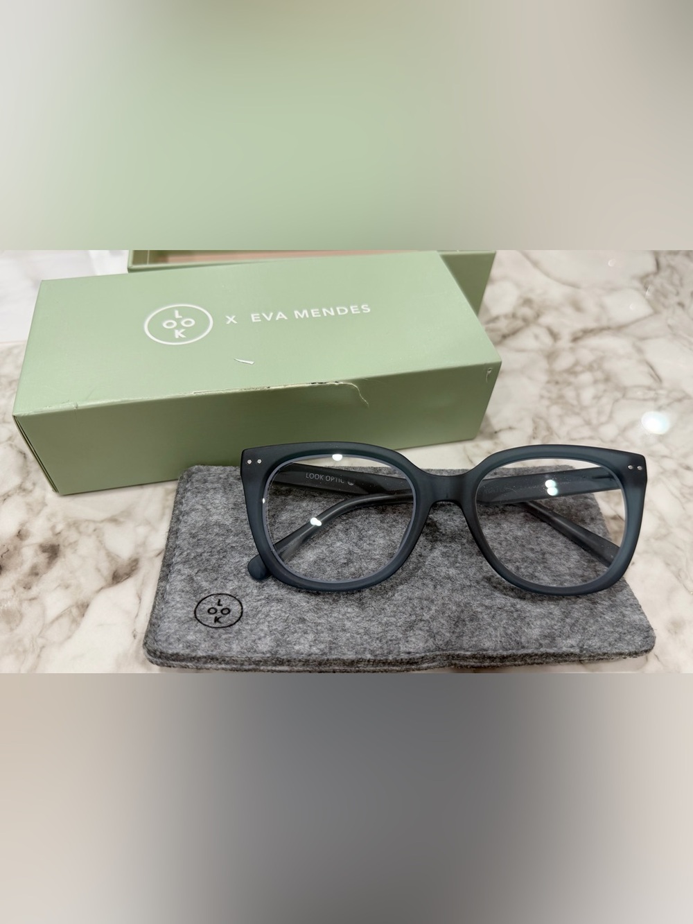 Look Optics x Eva Mendes Progressive Evita Glasses in Lake Blue, +1.50 - Picture 8 of 13